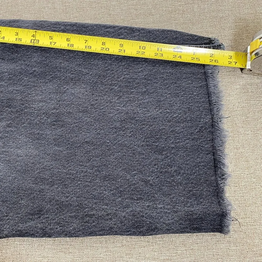 Urban Outfitters BDG Jack Wide Leg Jeans Men's 34 High Rise Gray Frayed Hem - Picture 11 of 14